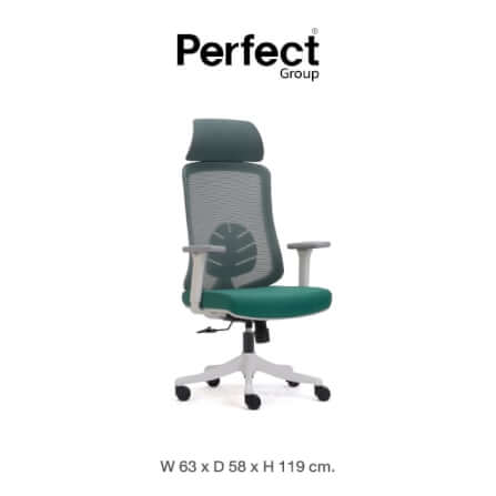 เก้าอี้ทำงานเพื่อสุขภาพ Perfect LEAF SERIES รุ่น POF-A089 สีเขียว_0